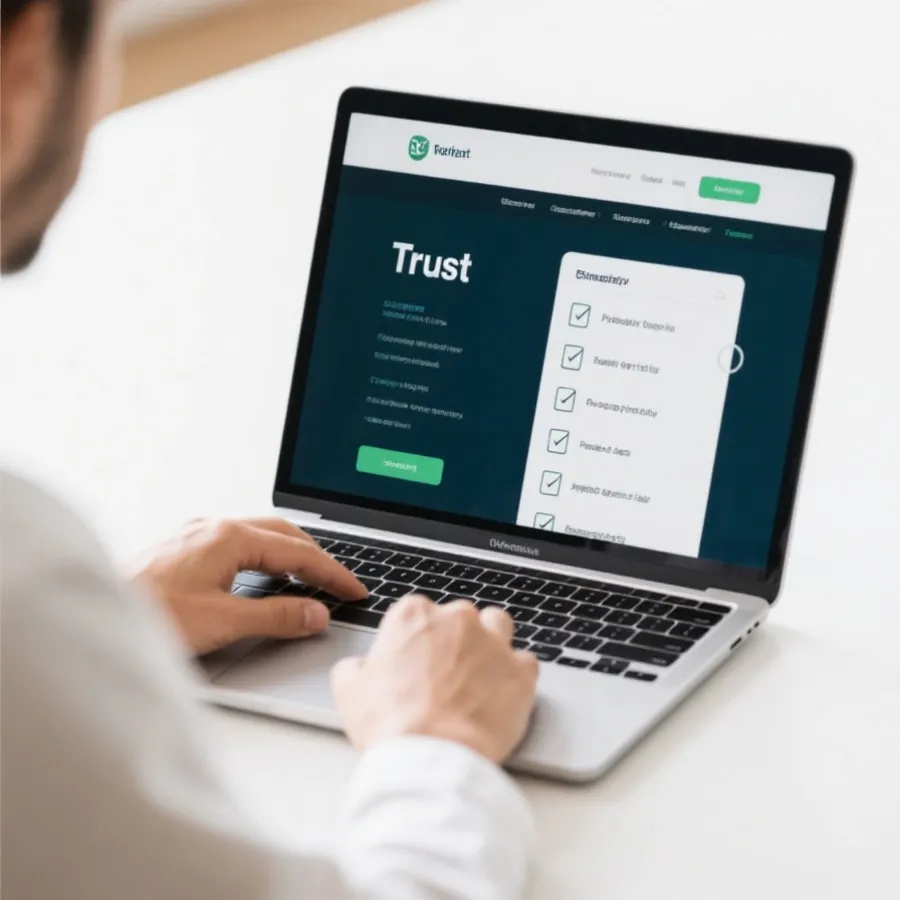 网站核验示意图